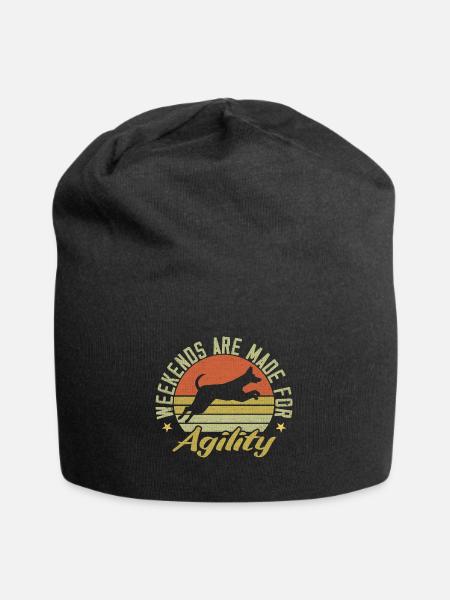 Weekends Are Made For Agility Dog Training Agility - Jersey Beanie - black