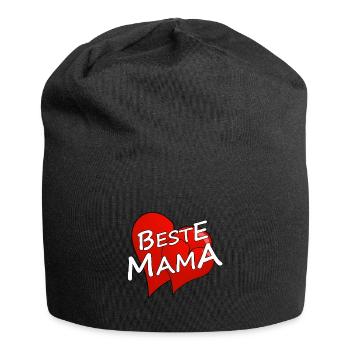 BESTE MAMA - Jersey-Beanie - Schwarz - Vorne