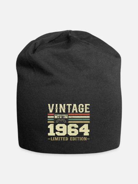 Vintage 1964 Rétro Cadeau D’anniversaire 1964 - Bonnet en jersey - noir