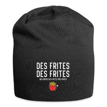 Des Frites Des Frites des Drites - Bonnet en jersey - noir - Devant