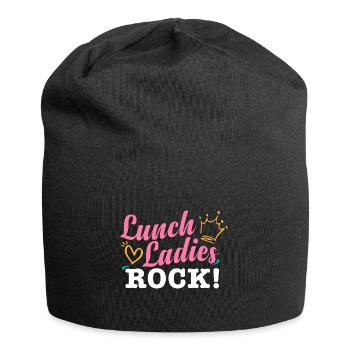 Lunch Lady Squad I Cafeteria Crew I Lunch Ladies - Jersey Beanie - black - Front