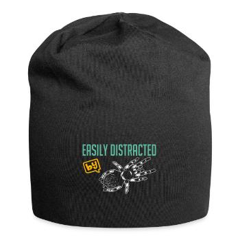 Crazy about tarantulas funny spider saying - Jersey Beanie - black - Front