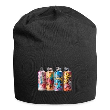 SPRAY PAINT GRAFFITI STREET ART - Jersey Beanie - black - Front