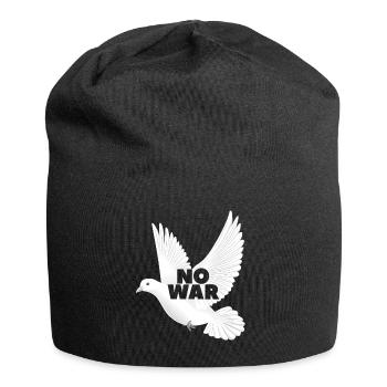 No War Friedenstaube - Jersey-Beanie - Schwarz - Vorne