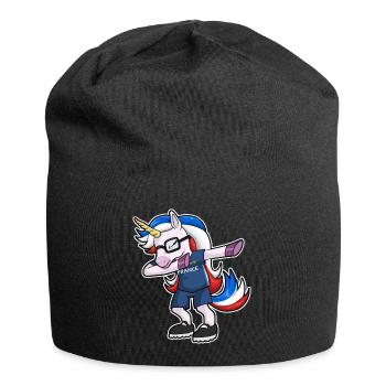 Supporter Coupe du Monde Équipe de France Football - Bonnet en jersey - noir - Devant