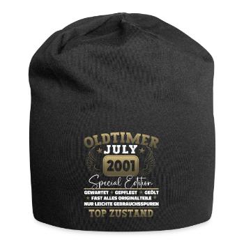 Oldtimer Juli 2001 21. Geburtstag Geschenk Herren - Jersey-Beanie - Schwarz - Vorne