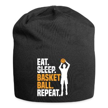 Eat Sleep Basketball Repeat I Girl Basketball player - Jersey Beanie - black - Front