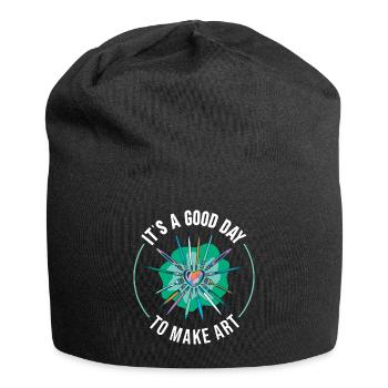 Professeur d’art Drôle de dicteur Cours d’art Cours d’art - Bonnet en jersey - noir - Devant