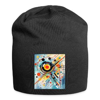 STREET ART ABSTRACTION - Bonnet en jersey - noir - Devant