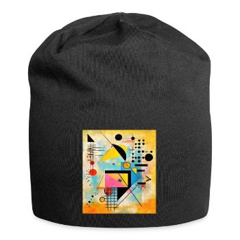 STREET ART ABSTRACTION - Bonnet en jersey - noir - Devant