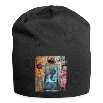 DER GEIST DER WALL STREET ART - Jersey-Beanie - Schwarz - Vorne