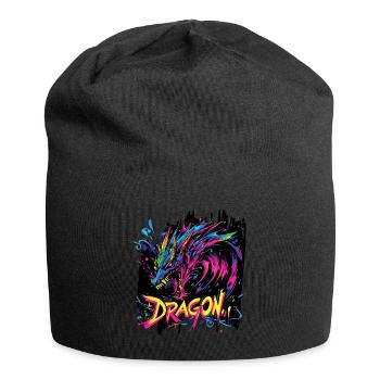 Dragon Fantasy Magic Mysticism Mythology Creature - Jersey Beanie - black - Front