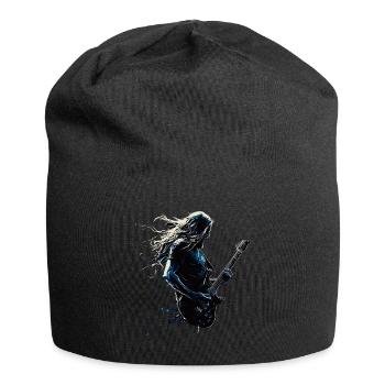 Gitarrist E-Gitarre Splash Musik Rock Punk Metal - Jersey-Beanie - Schwarz - Vorne