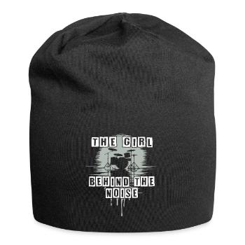 Loud Girl Funny Drummer Girl Saying - Jersey Beanie - black - Front
