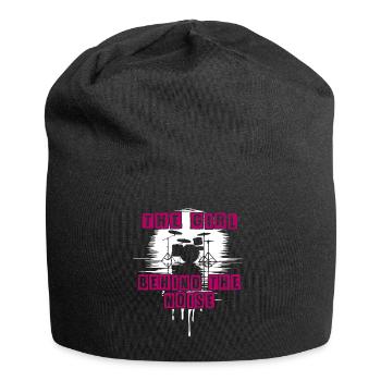 Loud Girl Funny Drummer Girl Saying - Jersey Beanie - black - Front