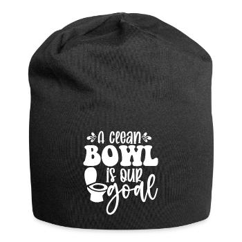 Toilet toilet saying - Jersey Beanie - black - Front