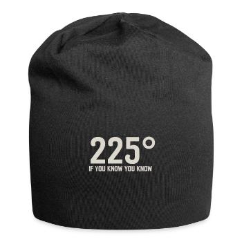 Grill Grillen Griller BBQ Barbecue - Jersey-Beanie - Schwarz - Vorne