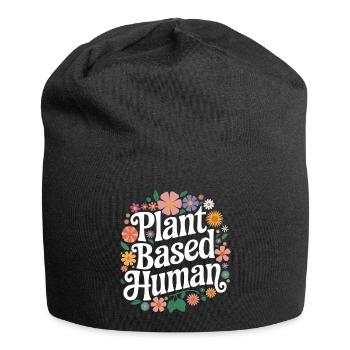 Végétarien Végétalien Végétarien Végétarien - Bonnet en jersey - noir - Devant