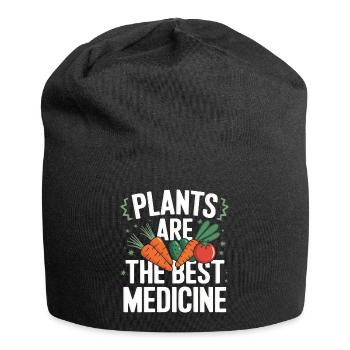 Vegetarian Vegan Veggie Vegetarian - Jersey Beanie - black - Front