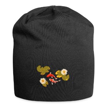 Meerestiere - Jersey-Beanie - Schwarz - Vorne