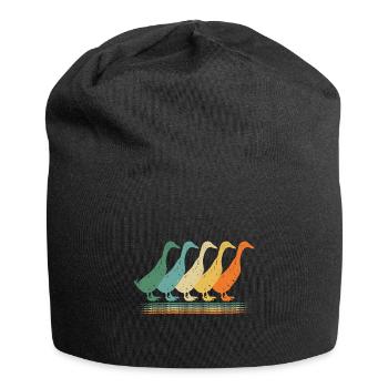 Silhouette Cadeau Canard Running Duck Propriétaire - Bonnet en jersey - noir - Devant