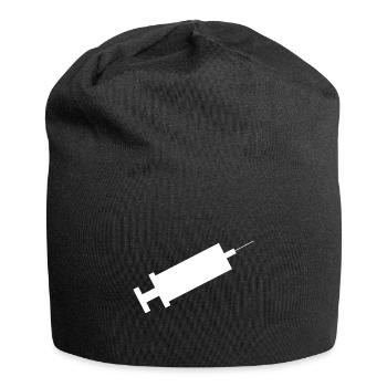 Spritze - Jersey-Beanie - Schwarz - Vorne