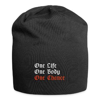One Life one Body one Change | Fitness, Workout - Jersey Beanie - black - Front