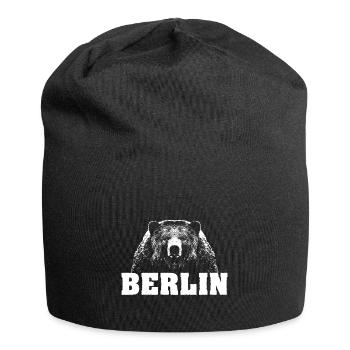 Berlin Bear - Jersey Beanie - black - Front