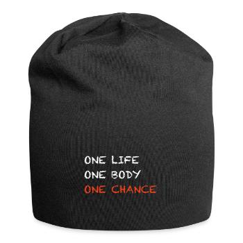 One Life one Body one Change | Fitness, Workout - Jersey Beanie - black - Front
