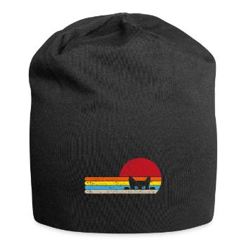 Chat cadeau animaux enfants animaux - Bonnet en jersey - noir - Devant