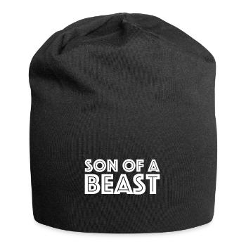 Fils d’une bête | Fitness, Mode de vie, Protéines - Bonnet en jersey - noir - Devant