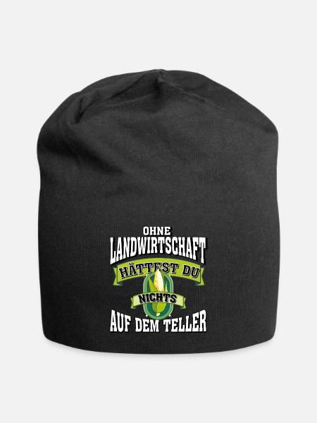 Geschenk für Landwirt - Jersey-Beanie - Schwarz