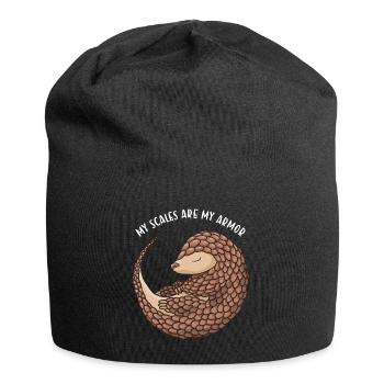 My Scales Are My Armor Pangolin - Jersey-Beanie - Schwarz - Vorne