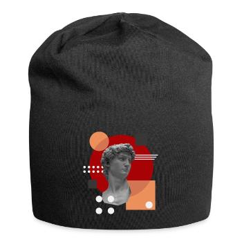 David - Jersey-Beanie - Schwarz - Vorne