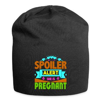 Mère Enceinte Bébé Nourrisson T-shirt Maman - Bonnet en jersey - noir - Devant