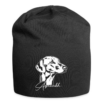 AZAWAKH Portrait Chiens Lévriers Wilsigns - Bonnet en jersey - noir - Devant