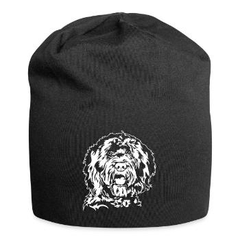 BARBET Dogs Portrait Dog Hunting Dog Wilsigns - Jersey Beanie - black - Front