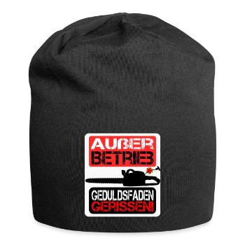 Geduldsfaden gerissen - Jersey-Beanie - Schwarz - Vorne