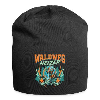 Waldweg Heizer Mountainbike Mountainbiker Geschenk - Jersey-Beanie - Schwarz - Vorne