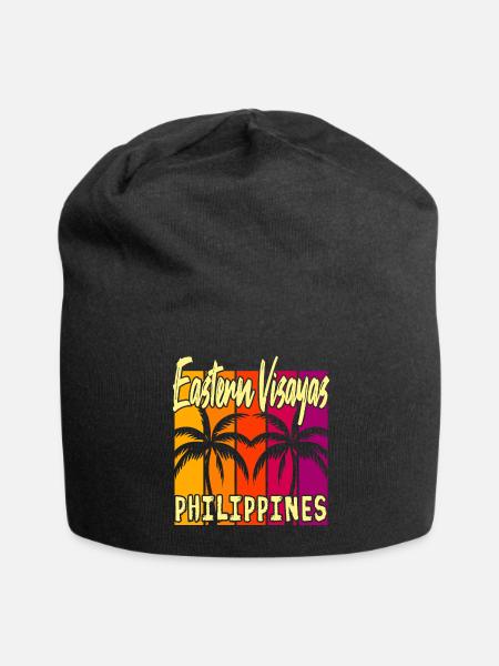 Sonnenuntergang in den Eastern Visayas - Jersey-Beanie - Schwarz