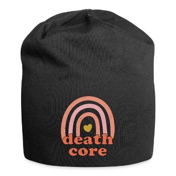 Lustiger Deathcore Sarkastischer Metal Metalhead - Jersey-Beanie - Schwarz - Vorne