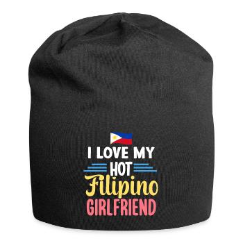Filipino girlfriend love for Filipino - Jersey Beanie - black - Front