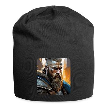 Proud Viking Warrior Germanic - Jersey Beanie - black - Front
