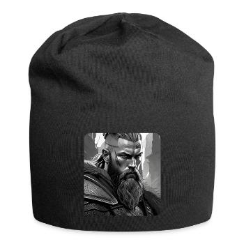 Proud Viking Warrior Germanic - Jersey Beanie - black - Front