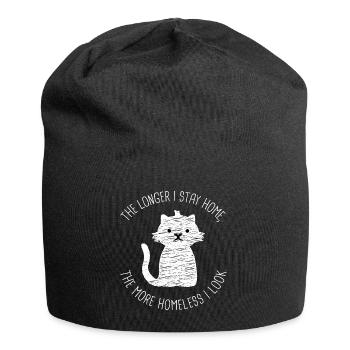 Work from home look design for proud Pinoys - Jersey Beanie - black - Front