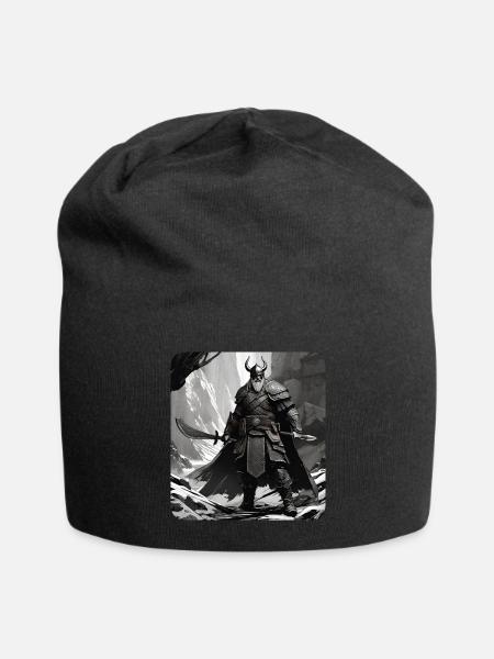 Stolzer Wikinger Krieger Germane - Jersey-Beanie - Schwarz