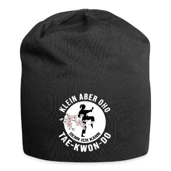 Taekwondo Kampfkunst TKD Allkampf Taekwondo-Girl - Jersey-Beanie - Schwarz - Vorne
