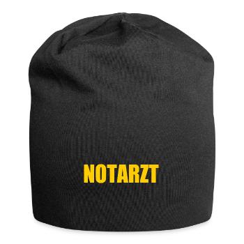 Notarzt - Jersey-Beanie - Schwarz - Vorne