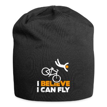I believe i can fly vélo cyclisme humour cycliste - Bonnet en jersey - noir - Devant