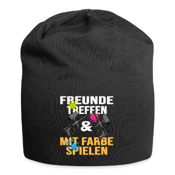 Paintball-fun Gotcha Paintballspieler Markierer - Jersey-Beanie - Schwarz - Vorne